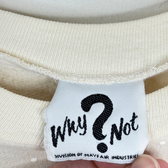 VTG 90s AOP Christmas Crewneck Sweatshirt L Granny Puff Paint Small Town Holiday - Picture 5 of 9